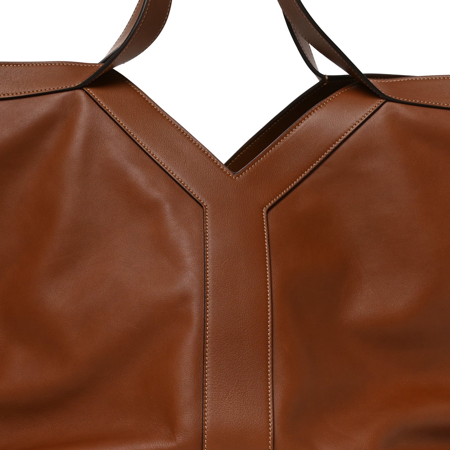 Calfskin Y Tote Brick