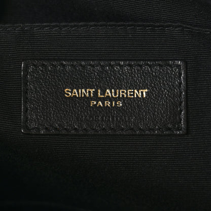 Saint Laurent Calfskin Matelasse Monogram Lou Camera Bag Black 6 of 10