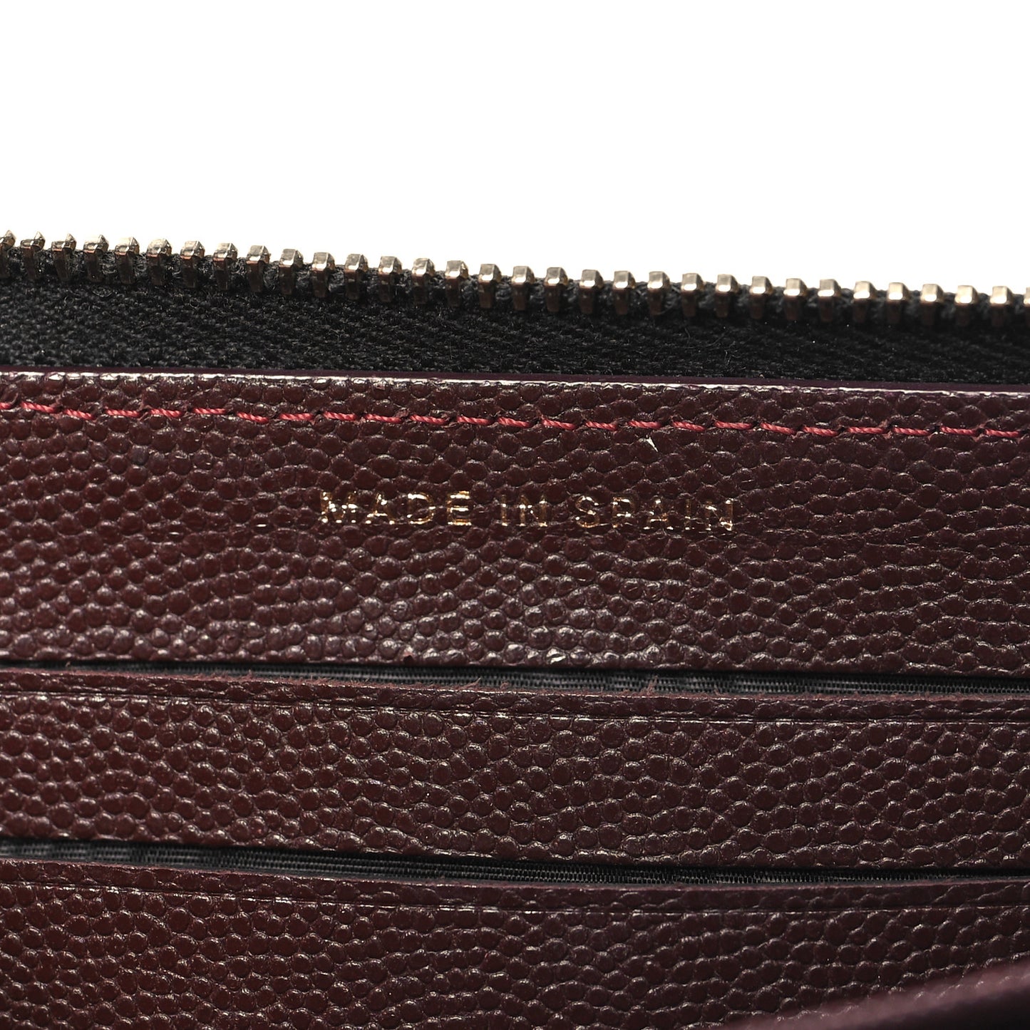 Caviar Quilted Medium Zip Around Wallet Black