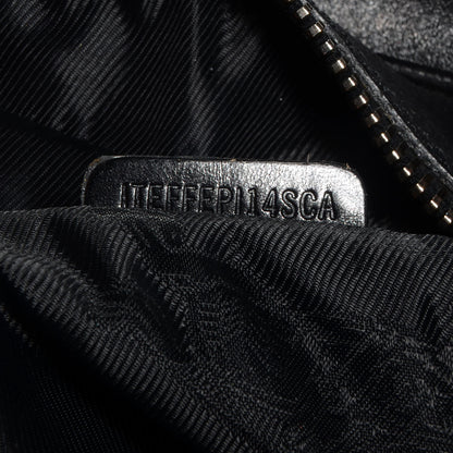 Burberry Prorsum Calfskin Studded Knight Satchel Black 8 of 10