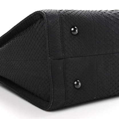 Chanel Snakeskin Boy Shopping Tote So Black 9 of 10