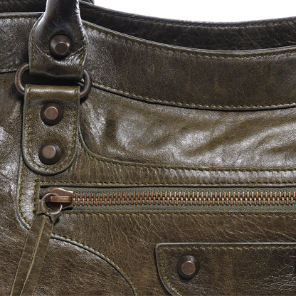 Balenciaga Chevre Classic Hardware Purse Olive Brown 5 of 8
