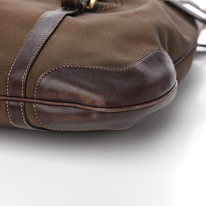 Prada Jacquard Logo Tote Brown 8 of 9