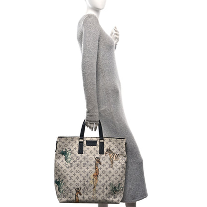 Louis Vuitton Savane Monogram Chapman Atlas Tote White 2 of 10