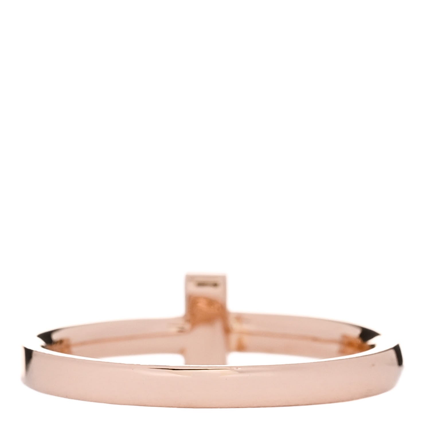 Tiffany 18K Rose Gold T T1 Ring 58 8.25 3 of 5