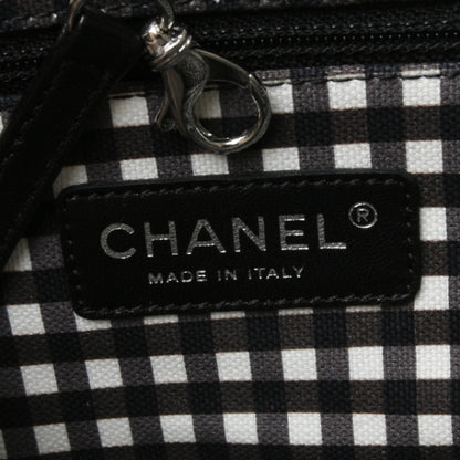 Chanel Toile Gingham Print Basket Tote 11C 8 of 10