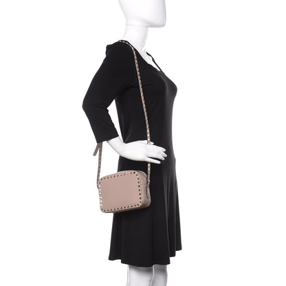 Valentino Garavani Calfskin Rockstud Camera Crossbody Bag Poudre 2 of 9