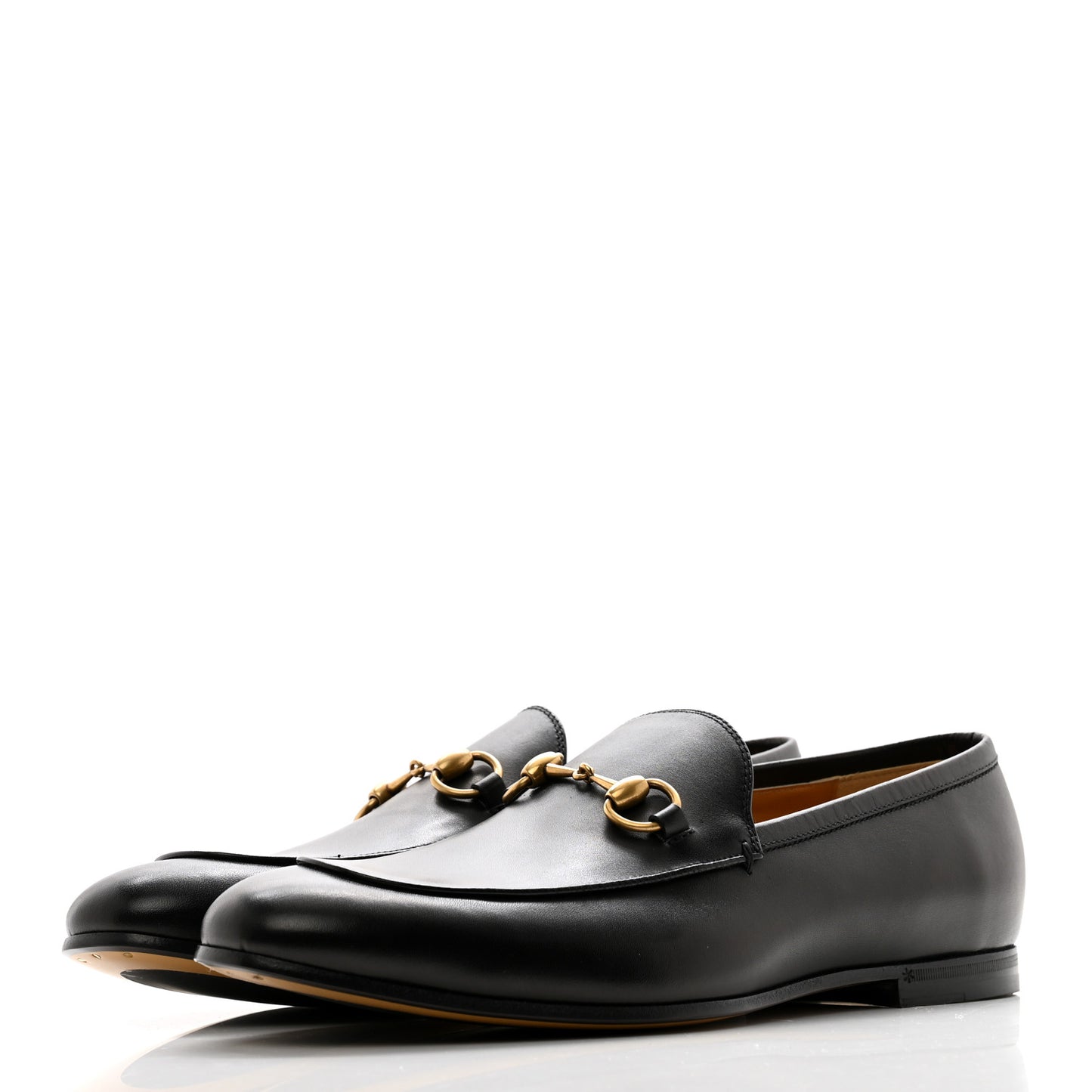 Calfskin Horsebit Mens Jordaan Loafers 9 Black