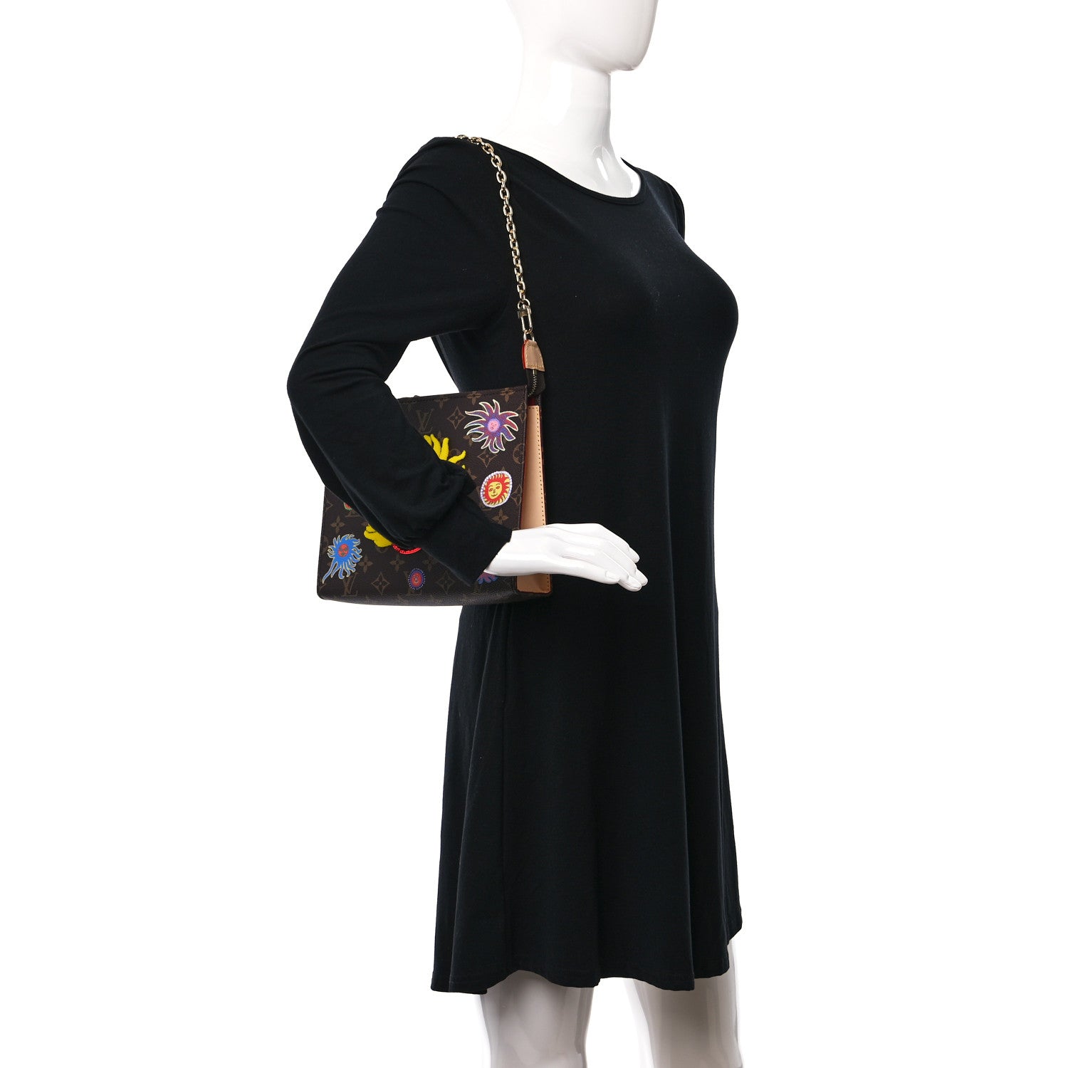 Louis Vuitton LV X YK Monogram Embroidered My Eternal Soul Toiletry Pouch On Chain Multicolor 3 of 10