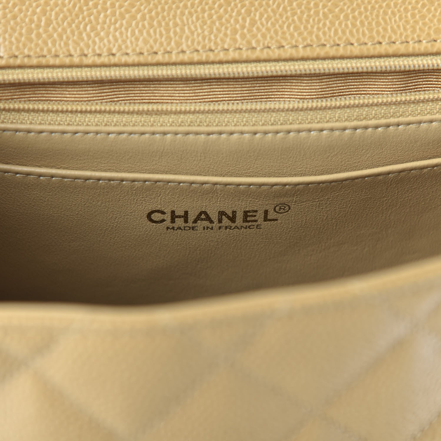 Chanel Caviar Quilted Jumbo Kelly Flap Beige 8 of 10