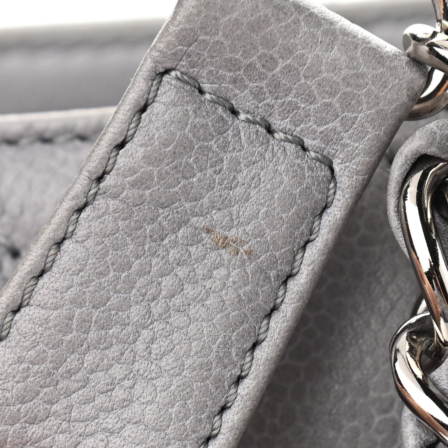 Chanel Caviar Quilted Grand Shopping Tote GST Light Grey 11 of 12