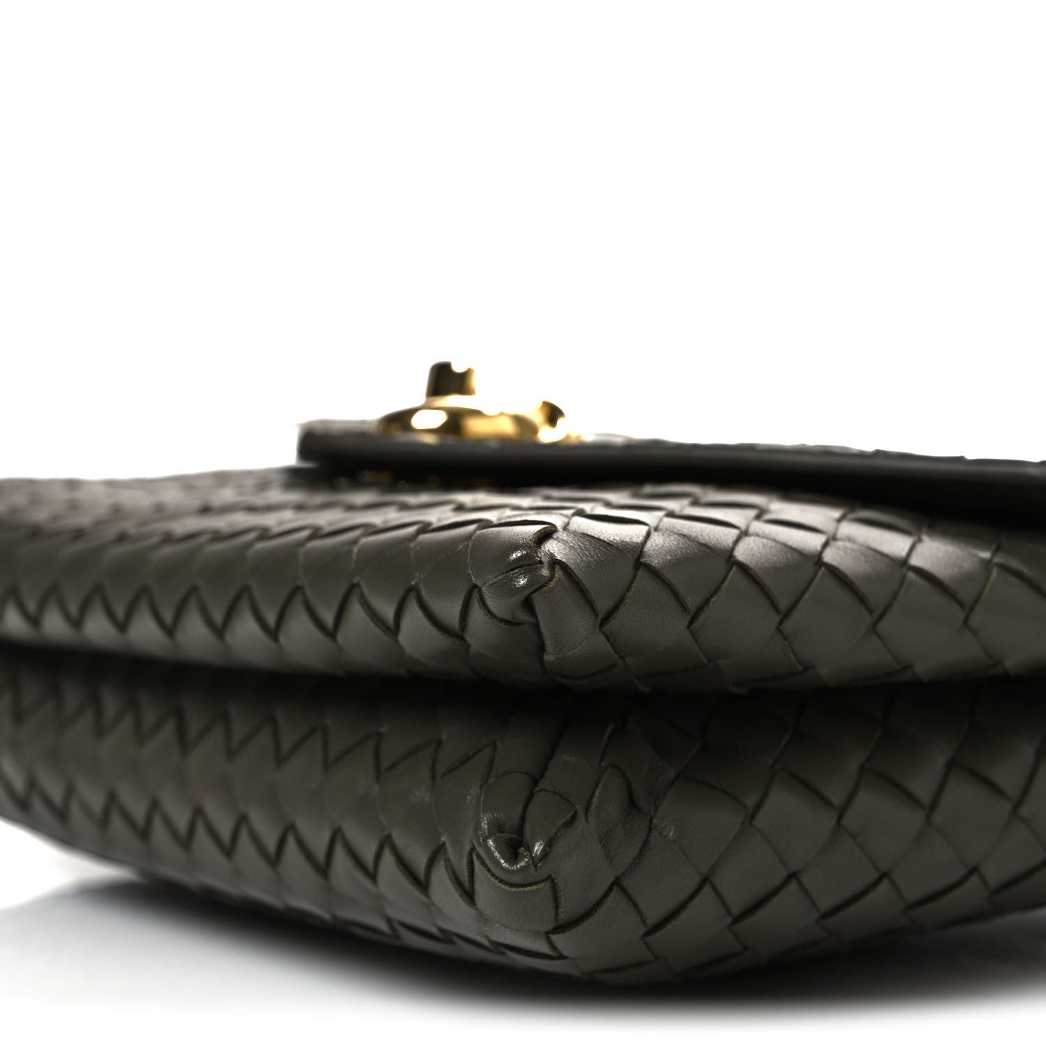 Bottega Veneta Nappa Intrecciato Knot Lock Top Handle Crossbody