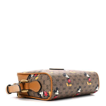 Gucci X DISNEY Mini Vintage GG Supreme Monogram Mickey Mouse Shoulder Bag Beige Vintage Sun Oil 4 of 11