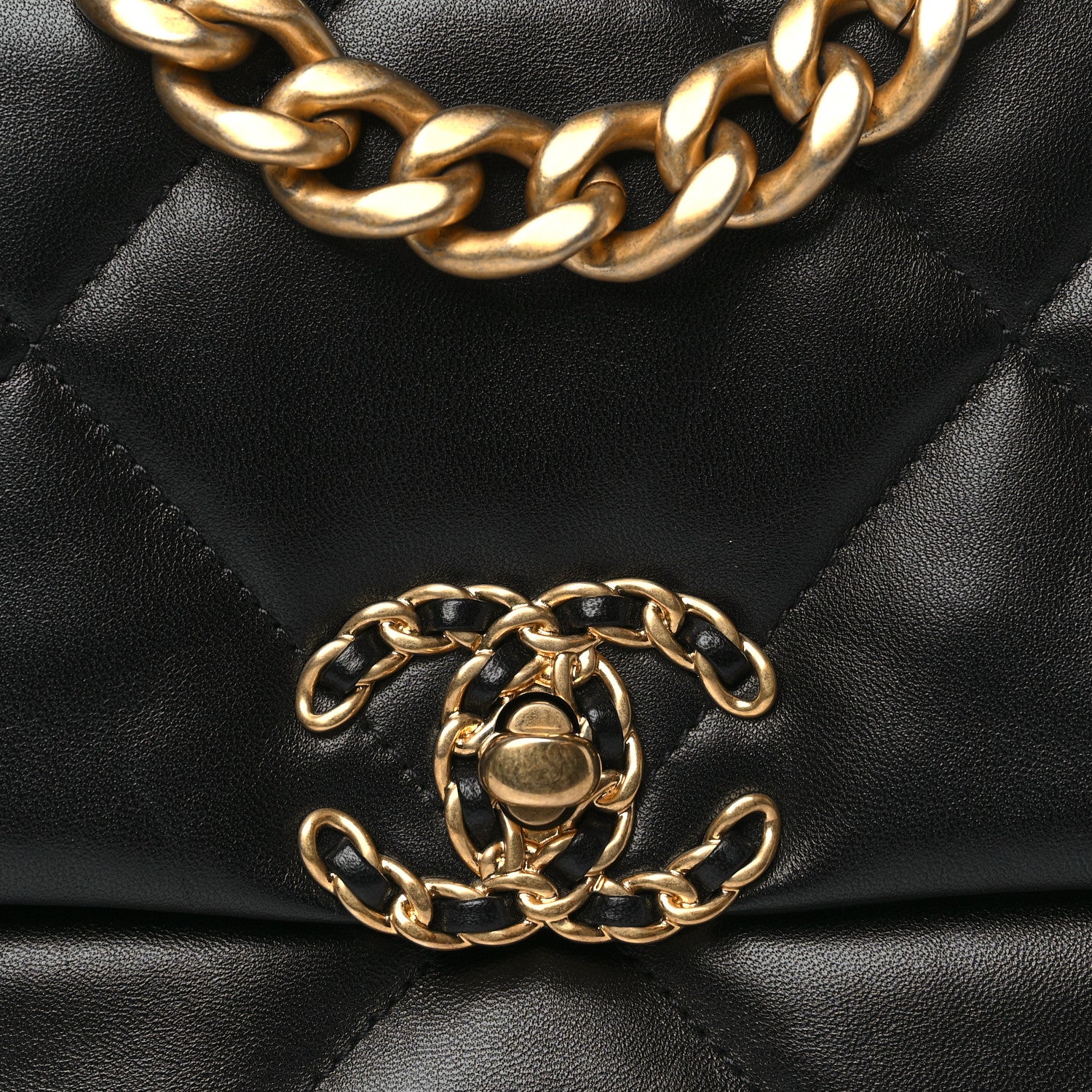 Chanel Lambskin Quilted Medium Chanel 19 Flap Black 8 of 11
