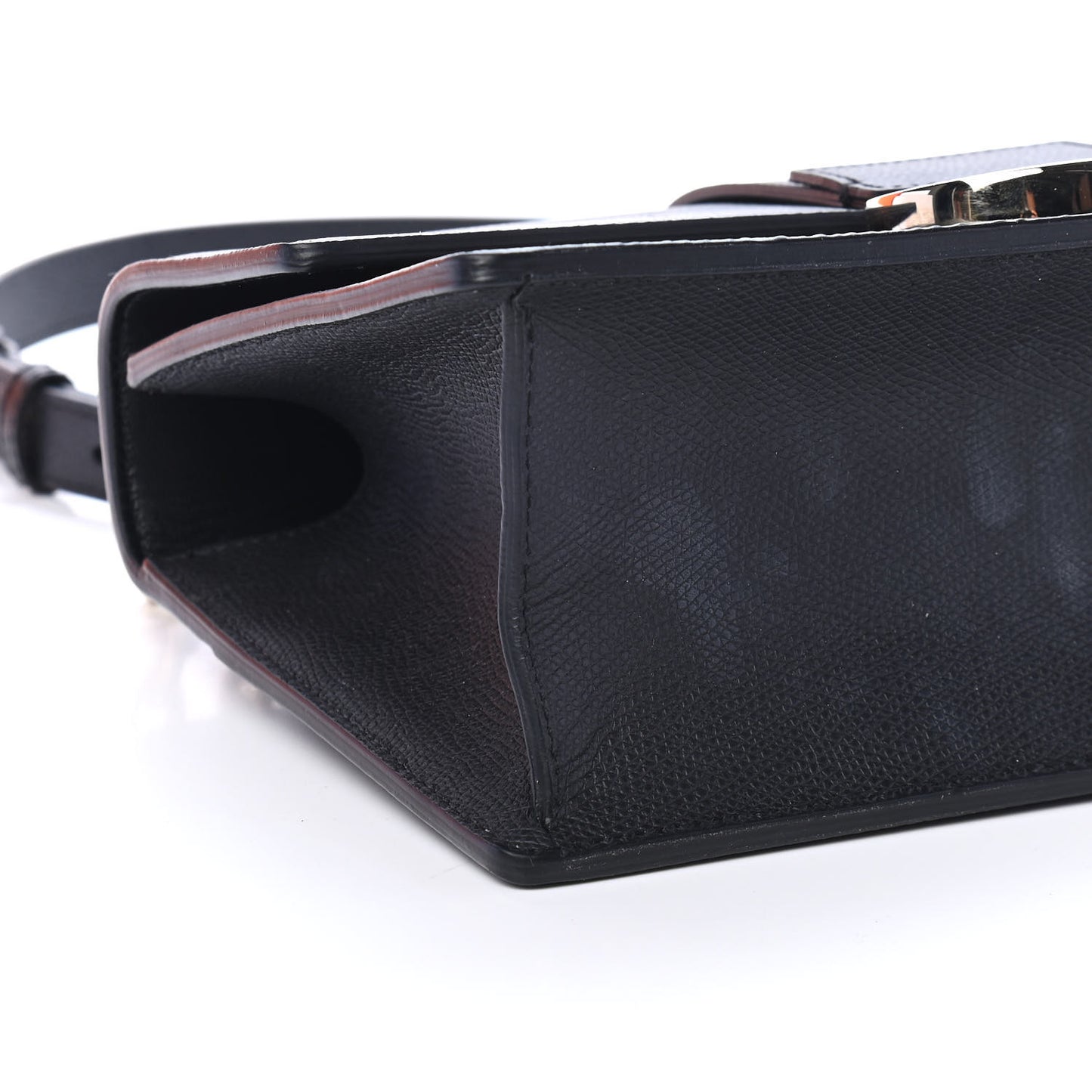 Grained Calfskin Embossed 30 Montaigne Chain Flap Bag Black