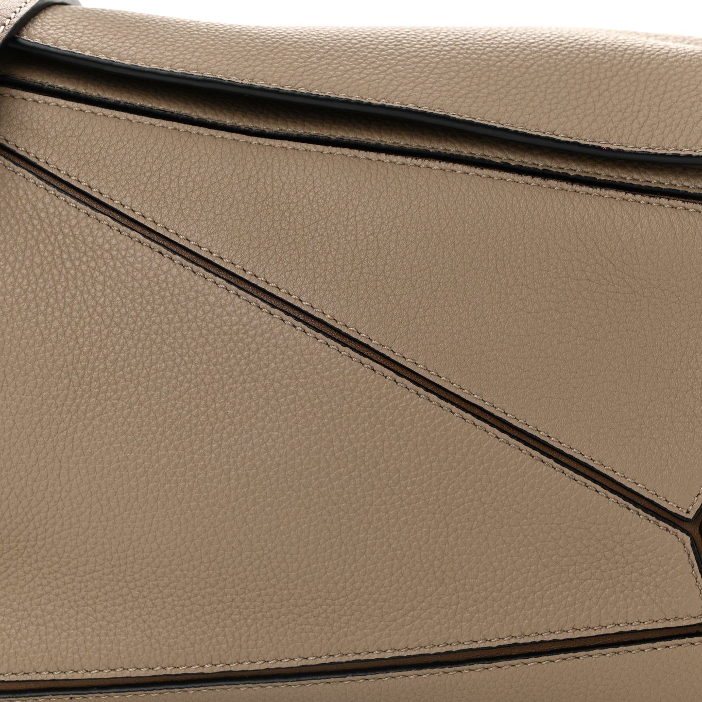 Grained Calfskin Small Puzzle Bag Sand Mink