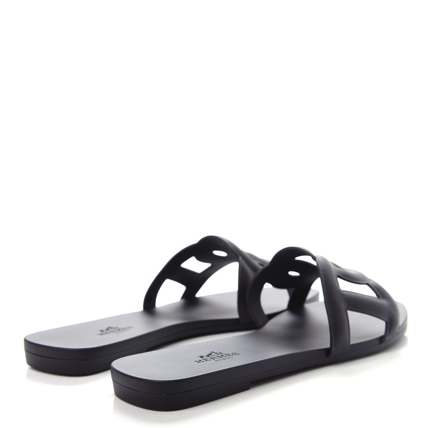Rubber Aloha Sandals 37 Black