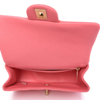 Chanel Caviar Quilted Mini Top Handle Rectangular Flap Pink 5 of 10