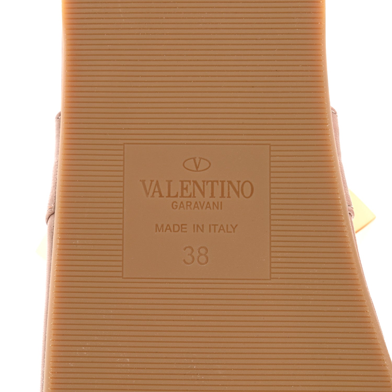Valentino Garavani Nappa Roman Stud Flat Slippers 38 Rose Cannelle 6 of 9