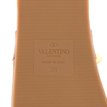 Valentino Garavani Nappa Roman Stud Flat Slippers 38 Rose Cannelle 6 of 9