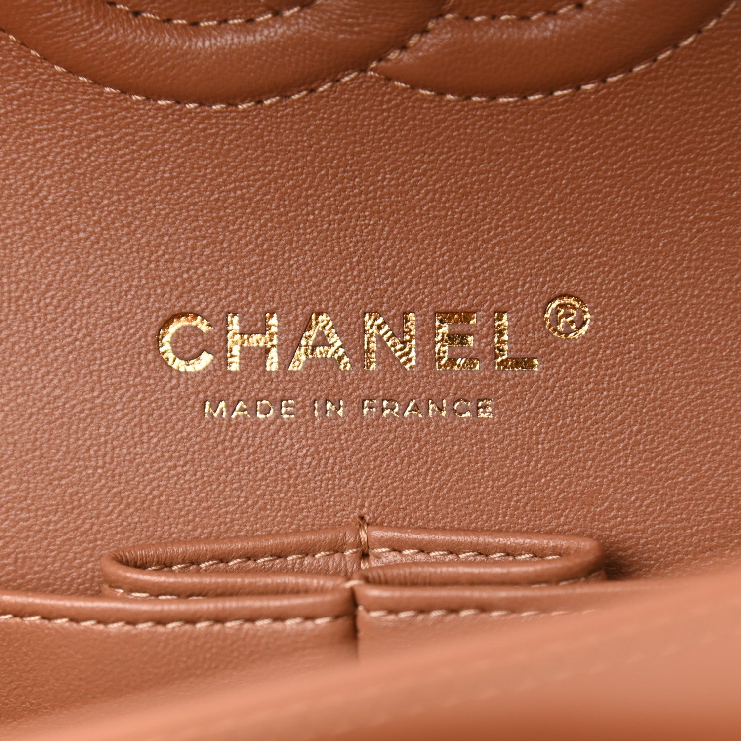Chanel Lambskin Quilted Medium Double Flap Brown 6 of 11