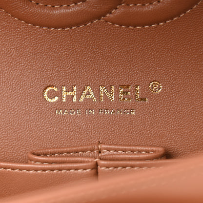 Chanel Lambskin Quilted Medium Double Flap Brown 6 of 11