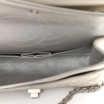 Chanel Metallic Lambskin Quilted 2.55 Reissue 225 Flap Silver 5 of 9