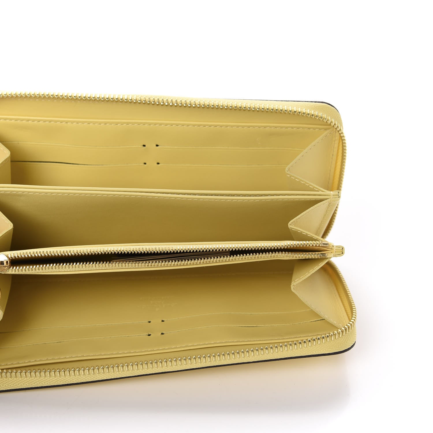 Louis Vuitton Vernis Zippy Wallet Citrine 5 of 9