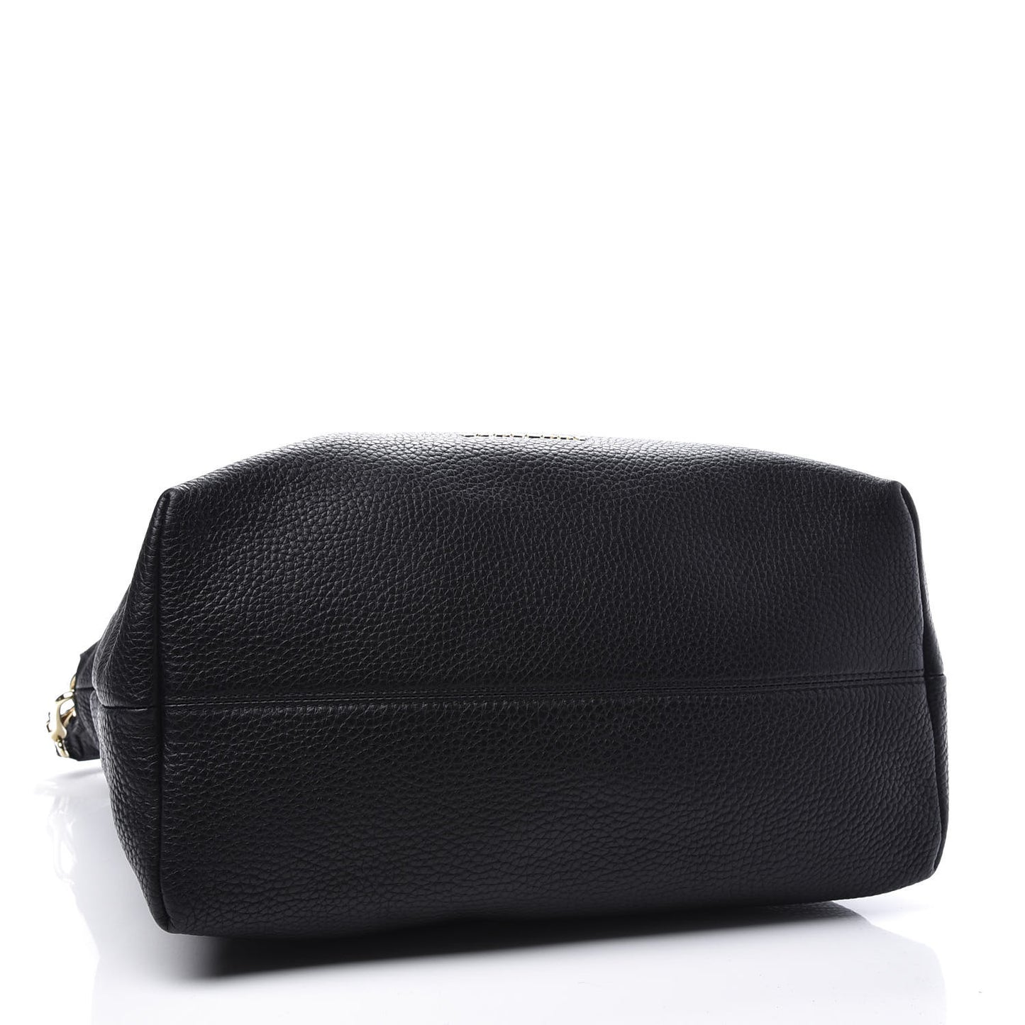 Grainy Calfskin Medium Cale Hobo Black