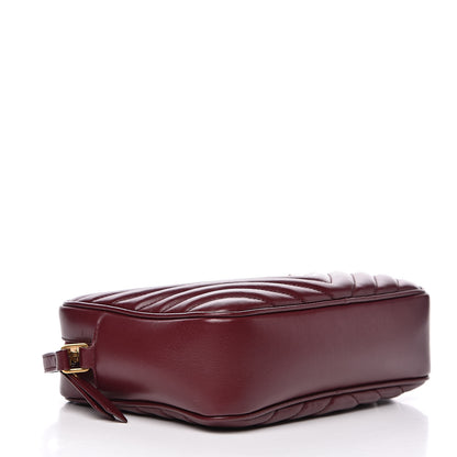 Saint Laurent Calfskin Matelasse Monogram Lou Camera Bag Dark Legion Red 4 of 12