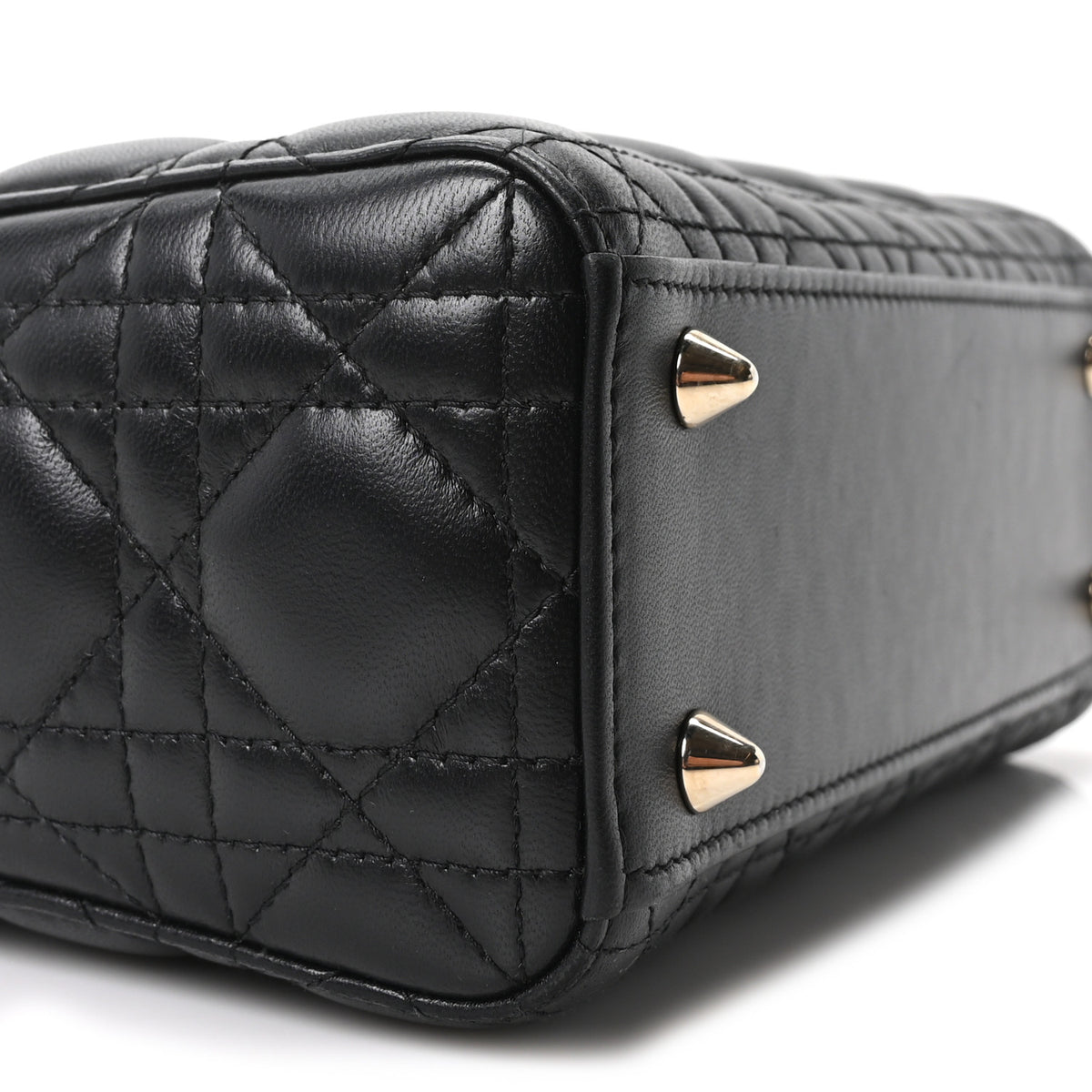 Christian Dior Lambskin Cannage Small My ABCDior Lady Dior Black 9 of 11