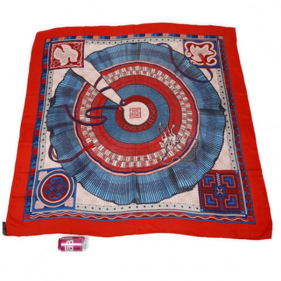 Hermes Cashmere Silk Cent Plis Des Miao Shawl 140 2 of 8