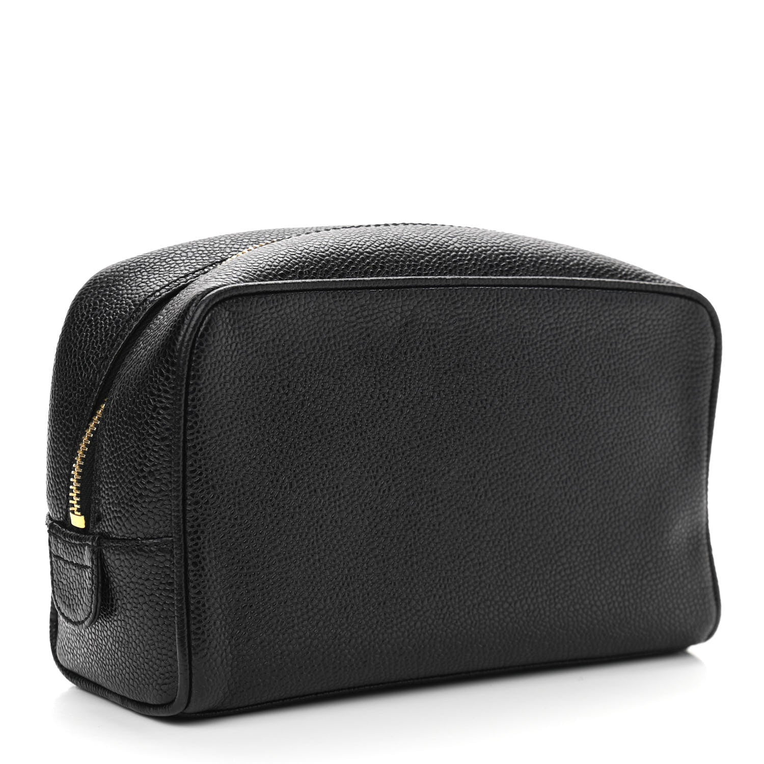 Chanel Caviar Timeless CC Cosmetic Pouch Bag Black 3 of 7