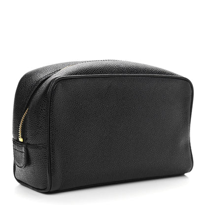 Chanel Caviar Timeless CC Cosmetic Pouch Bag Black 3 of 7