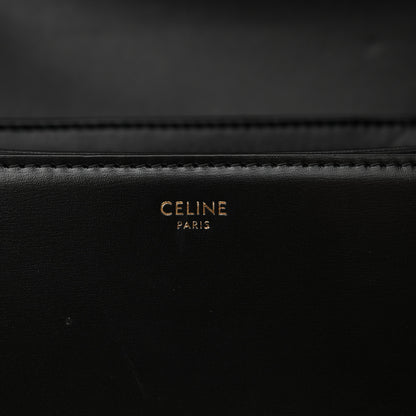 Celine Shiny Calfskin Medium Triomphe Black 6 of 16