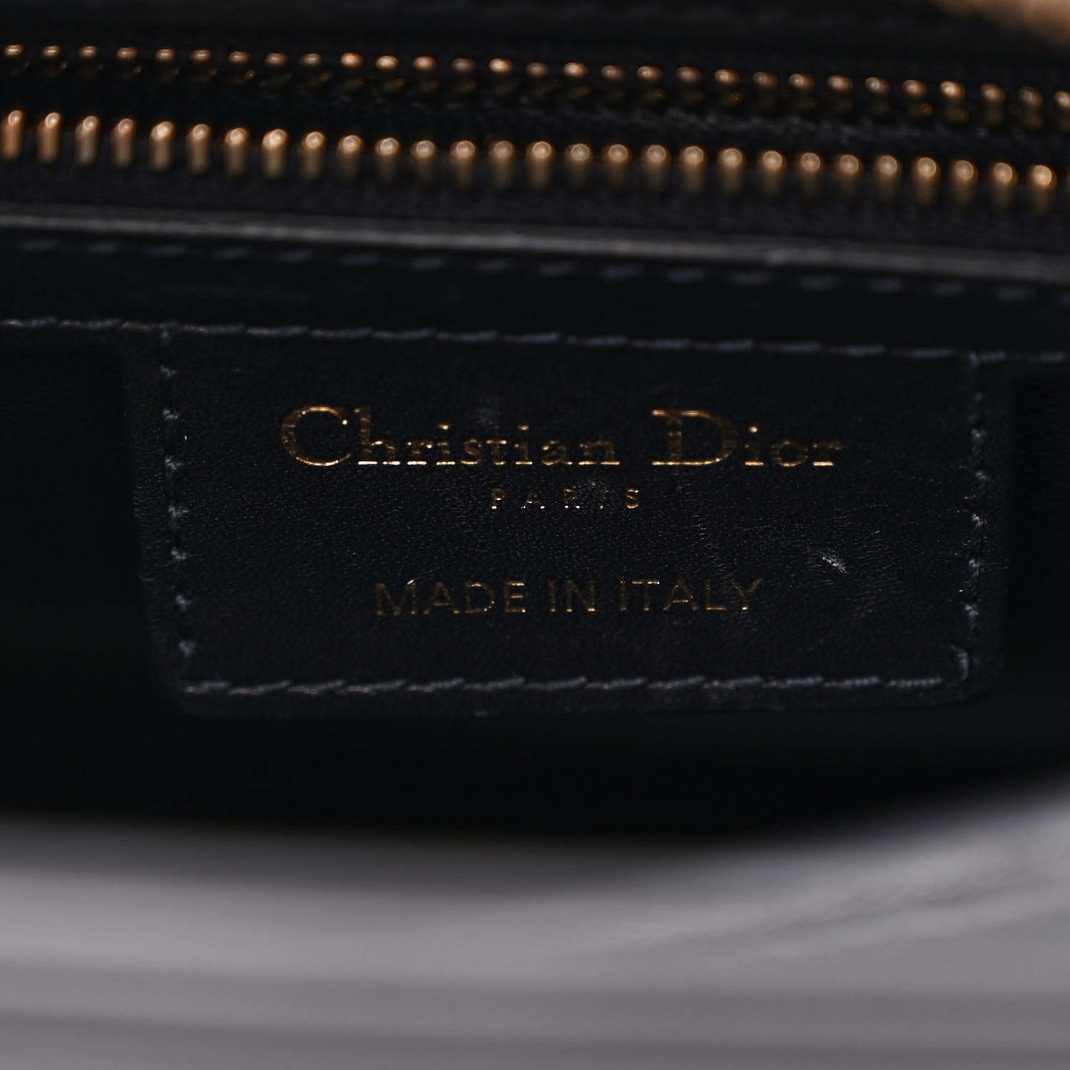 Christian Dior Calfskin Pockets Medium Lady Dior Blue 5 of 12