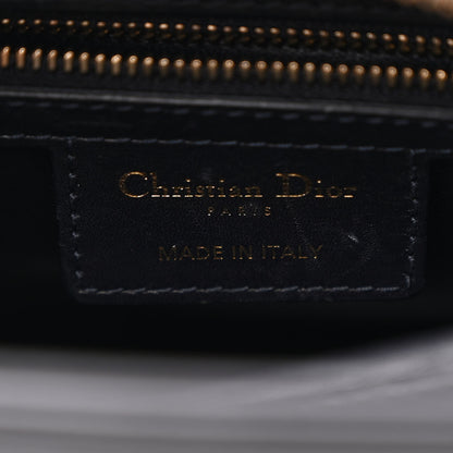 Christian Dior Calfskin Pockets Medium Lady Dior Blue 5 of 12