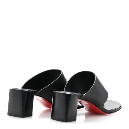 Christian Louboutin Calfskin CL Tongamule 55 Mule  35.5 Black 5 of 10