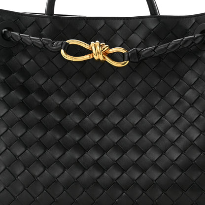 Bottega Veneta Nappa Intrecciato Medium Andiamo Shoulder Bag Black 7 of 9