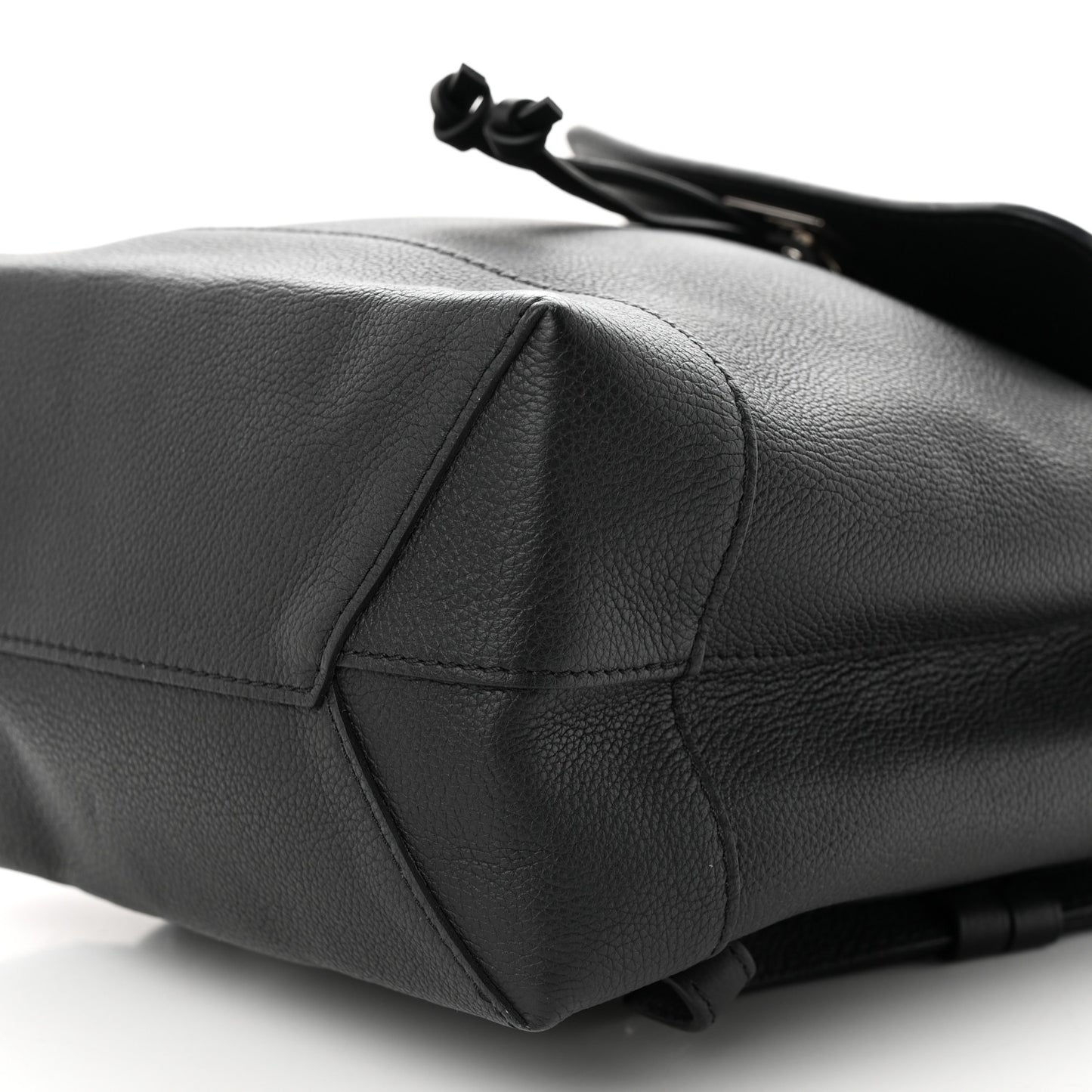 Calfskin Lockme Backpack Black