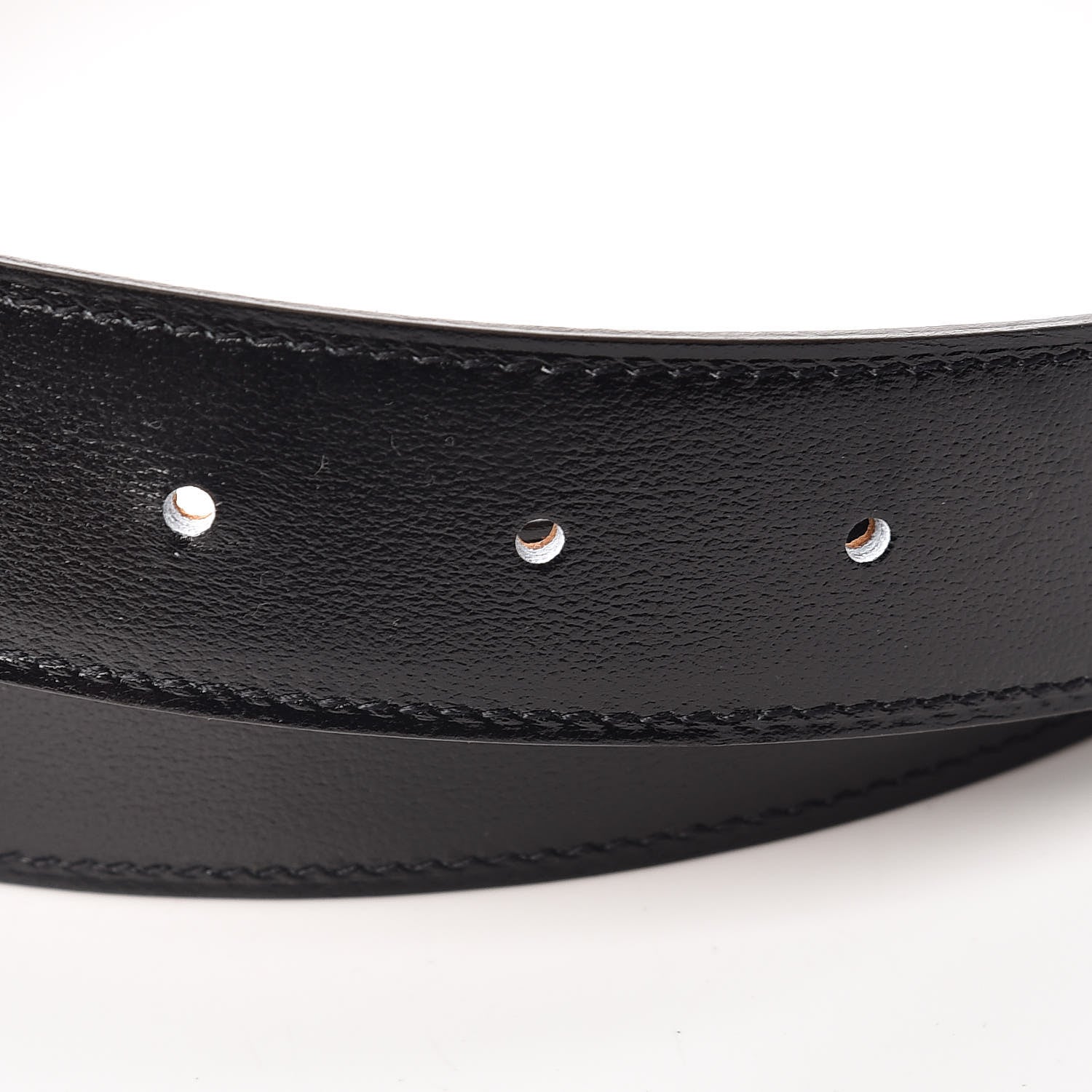 Hermes Box Togo 32mm Guilloche H Belt 90 Black Gold 5 of 6