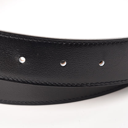 Hermes Box Togo 32mm Guilloche H Belt 90 Black Gold 5 of 6