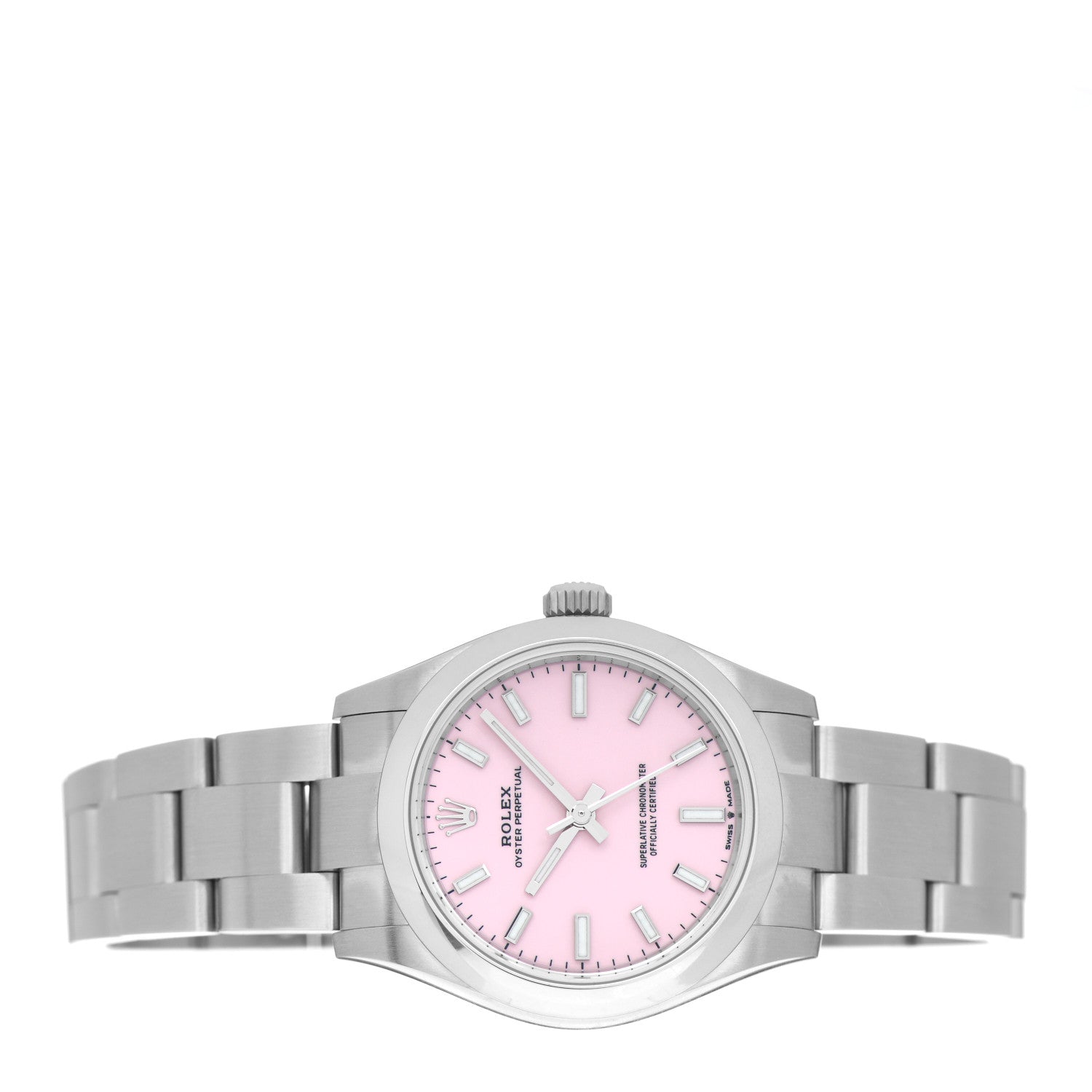 Rolex Stainless Steel 31mm Oyster Perpetual Watch Candy Pink 277200 2 of 5