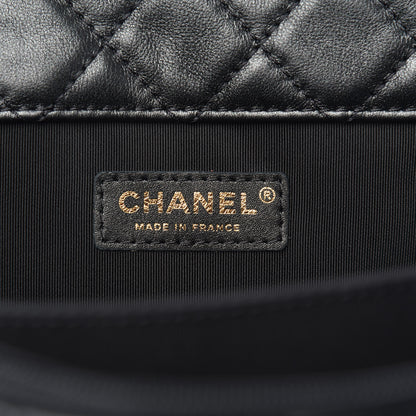 Chanel Calfskin Quilted XXL Travel Flap Bag Black 6 of 10