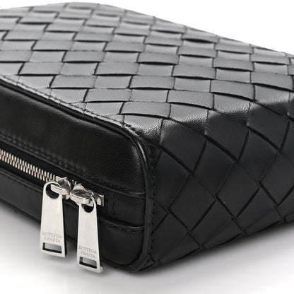 Bottega Veneta Nappa Intrecciato Zip Around Crossbody Bag Black 8 of 9