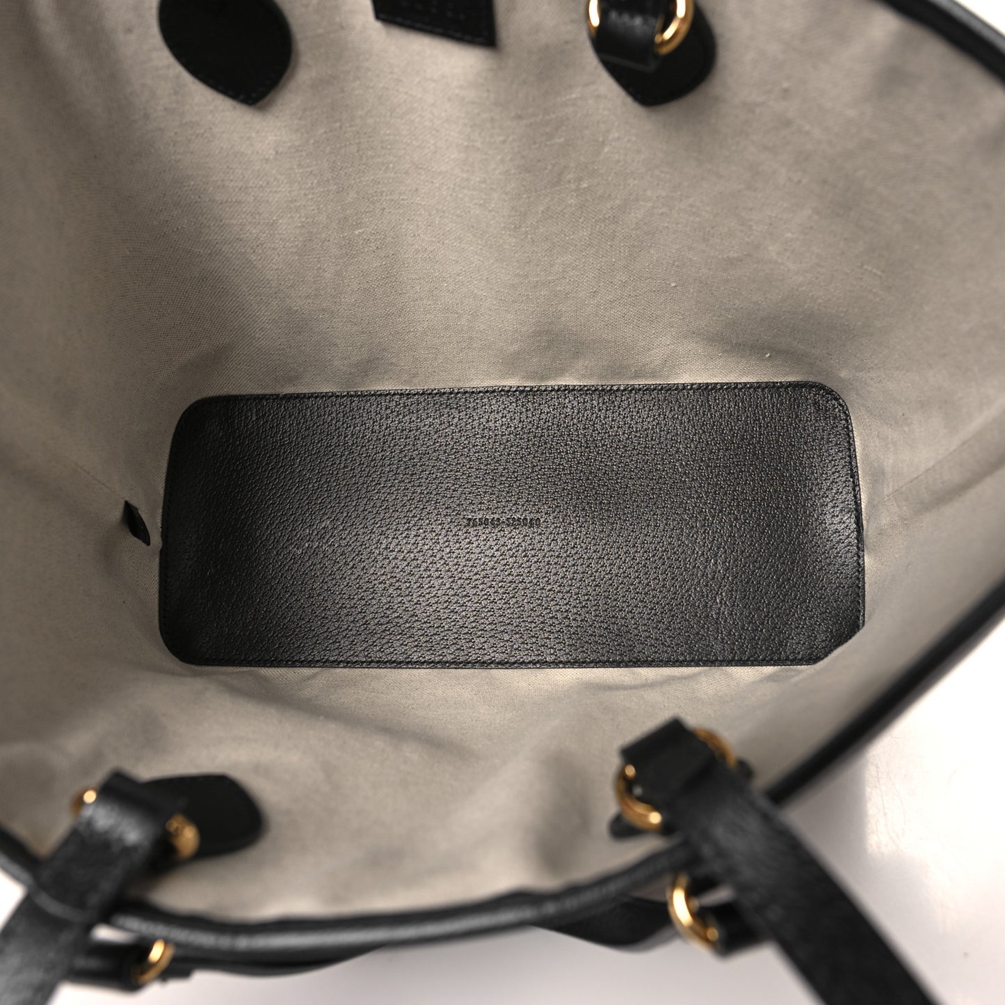 Textured Dollar Calfskin Small Ophidia Shoulder Tote Bag Black
