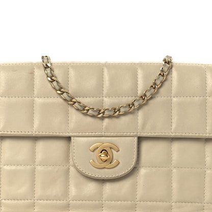 Chanel Lambskin East West Chocolate Bar Flap Ivory 8 of 16