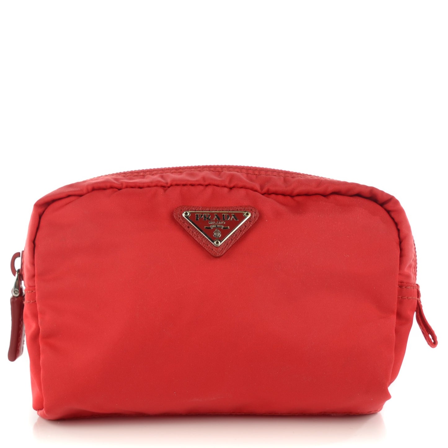 Nylon Vela Cosmetic Pouch Rosso