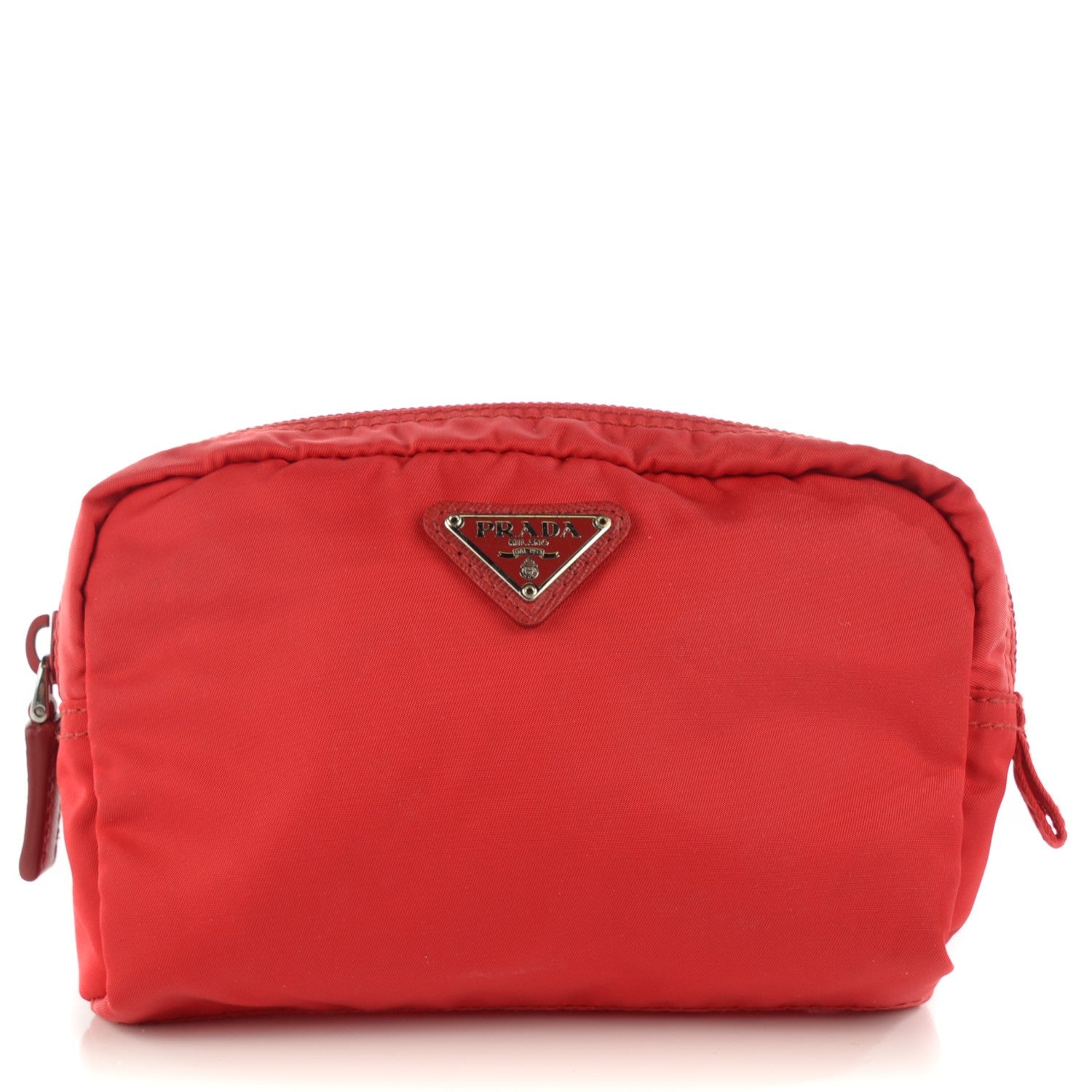 Prada Nylon Vela Cosmetic Pouch Rosso 1 of 9