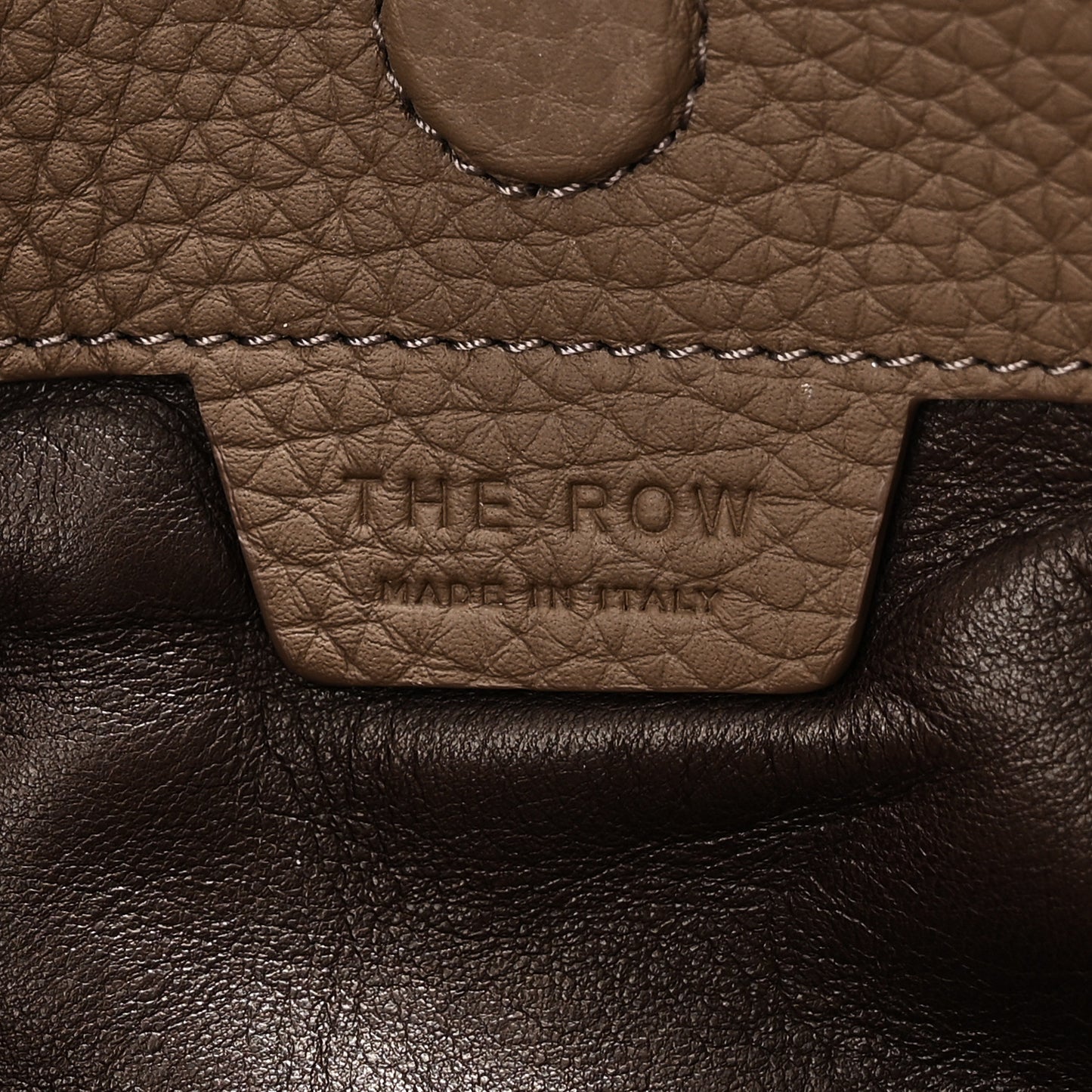 Matte Grained Calfskin Everett Tote  Dove Grey
